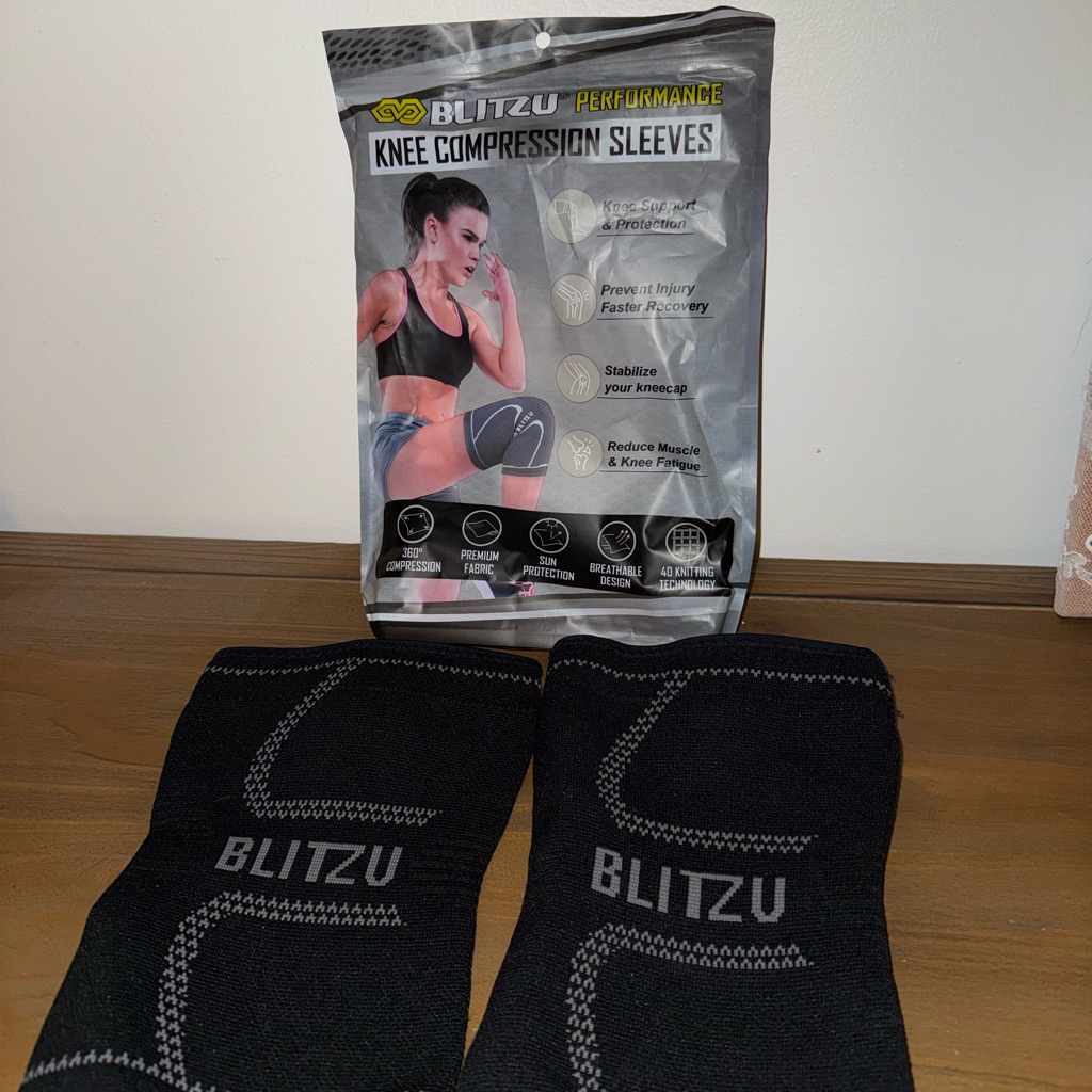 Black Compression Knee SleevesBrace